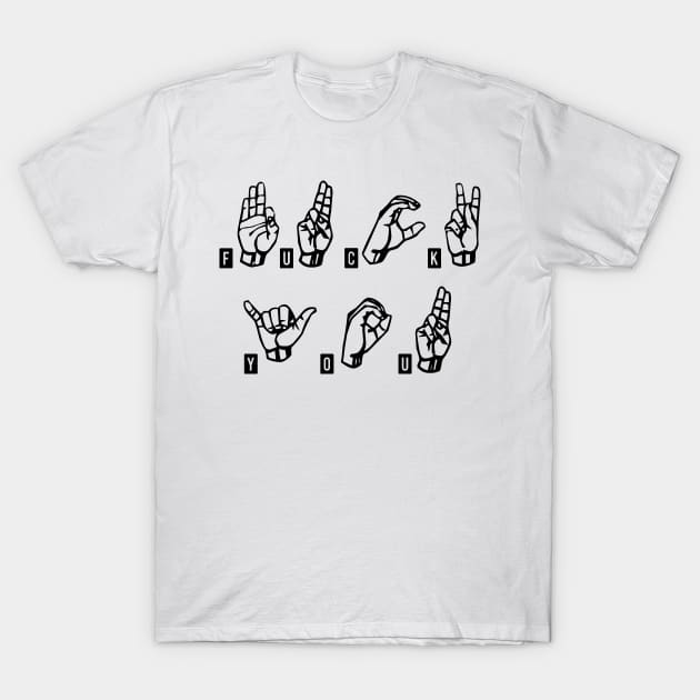 American Sign Language T-Shirt by PolygoneMaste